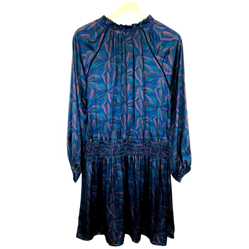 Velvet by Graham and Spencer Maine Drop Waist Mini Dress Sonoma Print  Size Med
